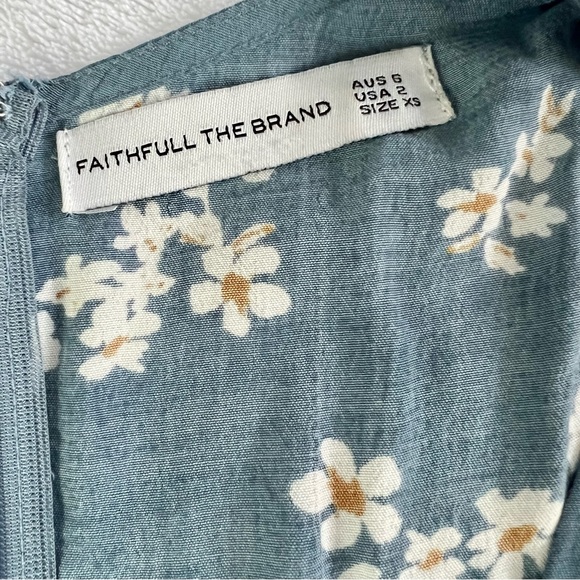 Faithfull the Brand Chloe Midi Dress size XS 2 - Picture 6 of 12